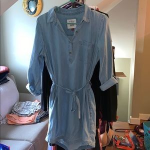 Denim shirt dress